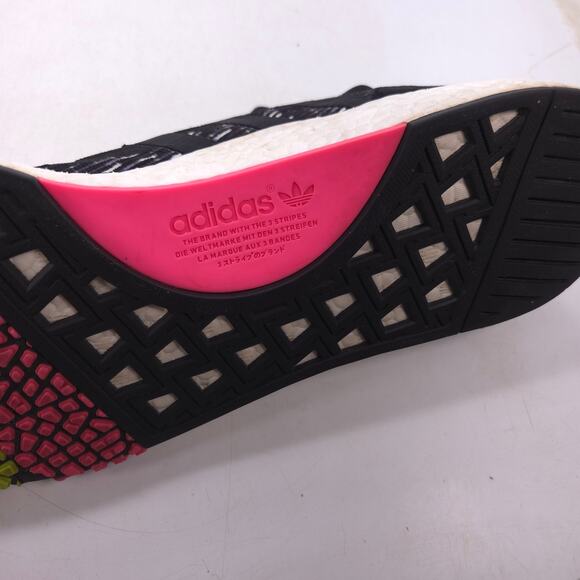 Adidas NMD Racer Primeknit Athletic Running Shoe Mens Size 13 CQ2441 Black White - Picture 8 of 9